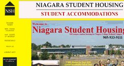 Desktop Screenshot of niagarastudenthousing.ca