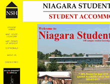 Tablet Screenshot of niagarastudenthousing.ca